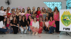 Policiais femininas participam de café outubro rosa para conscientização ao câncer de mama em Ponta Grossa (PR)