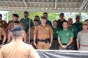 No Dia da Bandeira, PM faz cerimônia com a incineração da Bandeira Nacional em São José dos Pinhais