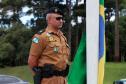 No Dia da Bandeira, PM faz cerimônia com a incineração da Bandeira Nacional em São José dos Pinhais