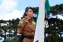 No Dia da Bandeira, PM faz cerimônia com a incineração da Bandeira Nacional em São José dos Pinhais