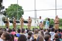 Policiais militares do 17º Batalhão fazem surpresa para garoto fã da Polícia Militar em São José dos Pinhais (RMC)