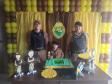 Policiais militares fazem presença na festa de aniversário de 8 anos de Yasmin em Fazenda Rio Grande, Região Metropolitana de Curitiba