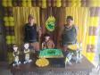Policiais militares fazem presença na festa de aniversário de 8 anos de Yasmin em Fazenda Rio Grande, Região Metropolitana de Curitiba