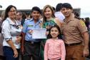 Colégio da PM em Curitiba forma 230 jovens no Ensino Médio durante solenidade militar na RMC