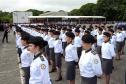 Colégio da PM em Curitiba forma 230 jovens no Ensino Médio durante solenidade militar na RMC