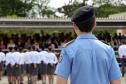 Colégio da PM em Curitiba forma 230 jovens no Ensino Médio durante solenidade militar na RMC