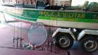 Em patrulhamento preventivo Polícia Ambiental apreende diversos apetrechos de pesca no Lago Itaipu, no Oeste do estado