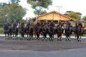 Regimento de Polícia Montada da PM celebra passagem de comando durante solenidade militar em Curitiba