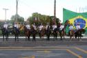 Regimento de Polícia Montada da PM celebra passagem de comando durante solenidade militar em Curitiba