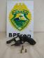 BPFron apreende mais de 11 quilos de maconha e uma arma de fogo no Oeste do estado