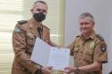 Oficial da PM recebe homenagem do Comando-Geral da PM antes de entrar para a reserva remunerada