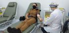 Batalhão da PM no Sudoeste do estado promove campanha de doação de sangue por conta do Maio Amarelo