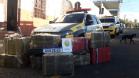 Mais de 400 quilos de maconha que vinha da fronteira são apreendidos por equipes da PM na cidade de Palmeiras (PR) 