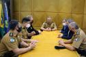 Comandante-Geral da PM recebe com Prefeito e Secretário de Esporte e Lazer de São José dos Pinhais em Curitiba