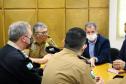 Comandante-Geral da PM recebe com Prefeito e Secretário de Esporte e Lazer de São José dos Pinhais em Curitiba