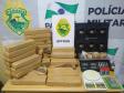 BPFron apreende 29 quilos de maconha, crack e materiais contrabandeados no Oeste do estado