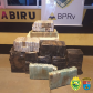 BPRv apreende 190 quilos de maconha e recupera carro roubado no Noroeste do estado