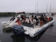 Na Ilha do Mel, Litoral do estado,  fiscaliza área de preservação permanente