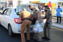 Colégio da PM arrecada 1,5 tonelada de alimentos em Drive Thru Solidário na Capital do estado