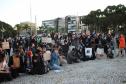 Manifestação Praça Santos Andrade e Palácio Iguaçu