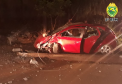 Homem causa acidente ao tentar fugir da PM e acaba preso em Wenceslau Braz (PR)