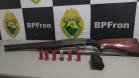 BPFron apreende dois veículos, arma de fogo e munições durante a Operação Hórus