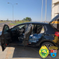 BPRv apreende carro carregado com cigarros contrabandeados e 40 receptores de TV no Noroeste do estado