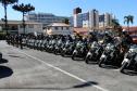 Inédito desfile motorizado da PM passa por cartões-postais da capital em alusão aos 166 anos da Corporação