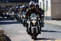 Inédito desfile motorizado da PM passa por cartões-postais da capital em alusão aos 166 anos da Corporação