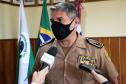 No aniversário de 166 anos da PM, novas viaturas e formatura de soldados marcam solenidade na APMG, em São José dos Pinhais (PR)