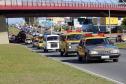 Inédito desfile motorizado da PM passa por cartões-postais da capital em alusão aos 166 anos da Corporação