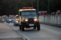 Inédito desfile motorizado da PM passa por cartões-postais da capital em alusão aos 166 anos da Corporação