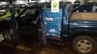 Durante a Operação Hórus, BPFron apreende carro carregado com dois mil pacotes de cigarros contrabandeados no Oeste do estado