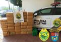 Carro com mais de 500 quilos de maconha é encontrado pela PM estacionado em Guaíra (PR)