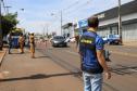 Blitz educativa sobre a Semana Nacional de Trânsito envolve PM e órgãos municipais em Pato Branco