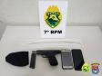 No Noroeste do estado, PM apreende 170 quilos de maconha, arma e contrabandos