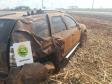 Carro capota com 1,6 mil pacotes de cigarros contrabandeados em Marechal Cândido Rondon (PR)