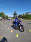 BPTran faz instrução de direção defensiva com motociclistas durante a Semana Nacional de Trânsito