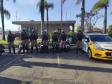 BPTran faz instrução de direção defensiva com motociclistas durante a Semana Nacional de Trânsito