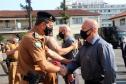 Veteranos da Polícia Militar e do Corpo de Bombeiros são homenageados durante solenidade em Curitiba
