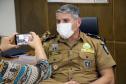 Comandante-Geral da PM recebe doação de 5 mil máscaras e face shields