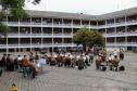 Banda de Música da PM faz apresentação em comemoração ao Dia do Professor em Curitiba