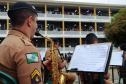 Banda de Música da PM faz apresentação em comemoração ao Dia do Professor em Curitiba