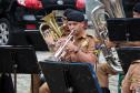 Banda de Música da PM faz apresentação em comemoração ao Dia do Professor em Curitiba