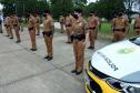 Policiais militares são homenageados durante solenidade em comemoração aos 52 anos do 13º Batalhão em Curitiba