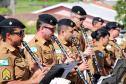 Após quase 40 anos na Reserva Remunerada, subtenente da PM recebe homenagem da Banda de Música em Curitiba