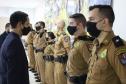 Em Maringá, Secretário da Segurança visita unidades da Polícia Militar e do Corpo de Bombeiros