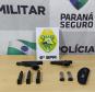 PM prende dois homens e apreende três armas de fogo no Oeste do estado