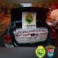 No Oeste do estado, PM apreende 705 quilos de maconha e três mil pacotes de cigarros contrabandeados