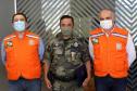 Oficiais da Polícia Militar recebem Medalha de Mérito da Defesa Civil no Quartel do Comando-Geral em Curitiba
